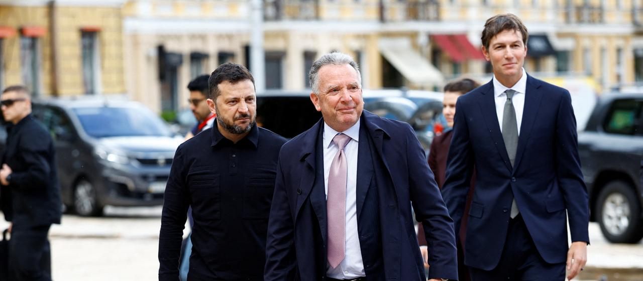 Wolodymyr Selenskyj, Jared Kushner und Steve Witkoff