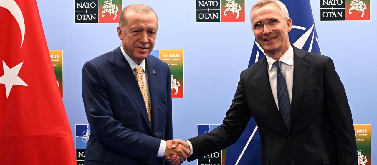 Recep Tayyip Erdogan und Jens Stoltenberg