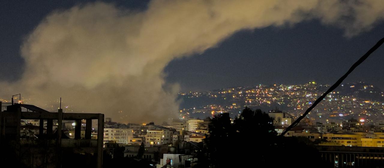 Rauch steigt auf nach israelischen Luftangriffen auf Dahieh, einem südlichen Vorort von Beirut
