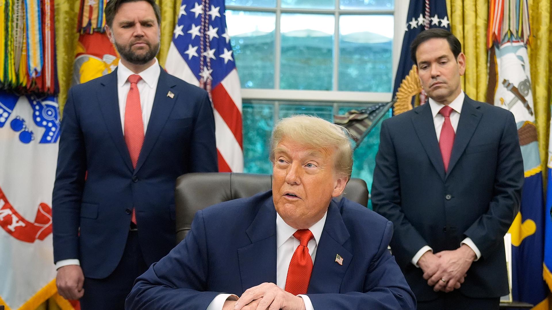 Donald Trump, JD Vance, Marco Rubio | dpa