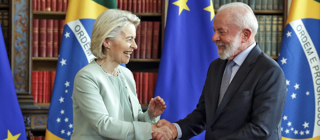 Ursula von der Leyen und Lula da Silva.