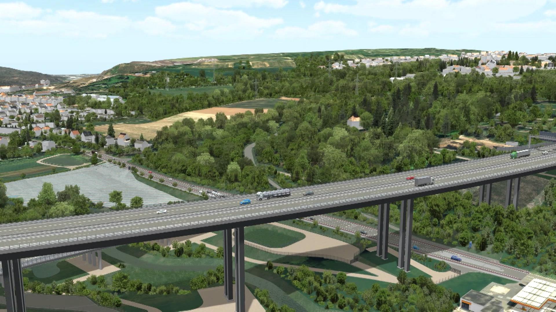 Pläne für neue Fechinger Talbrücke ab heute öffentlich