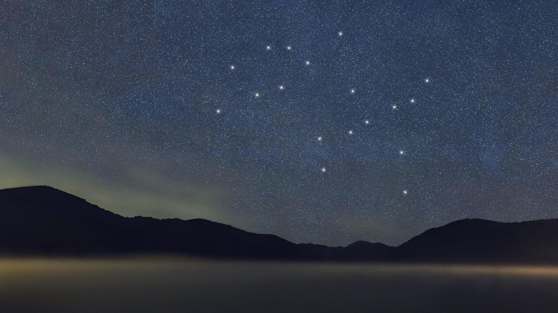 Das Sternenbild der Zwillinge. | picture alliance / imageBROKER