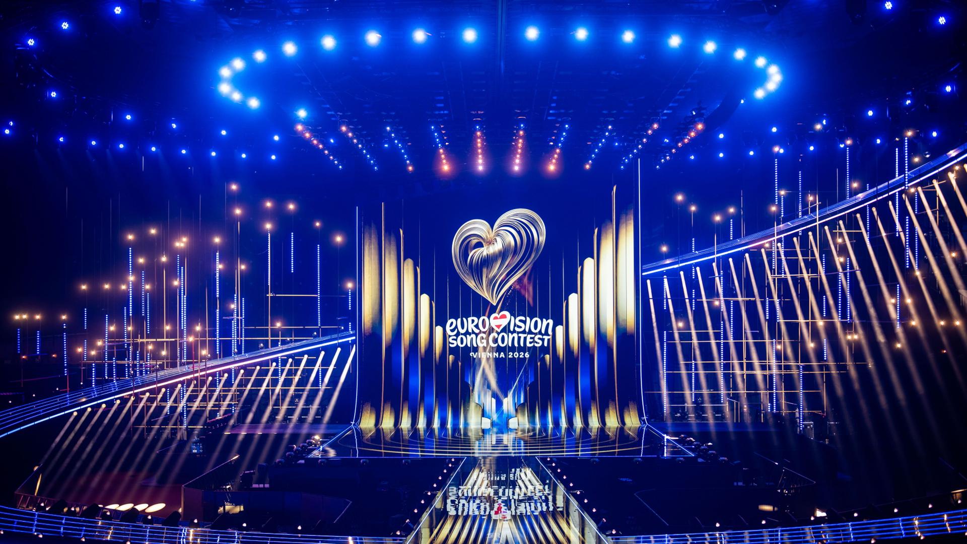Die leere Bühne des Eurovision Song Contests 2026 in Wien | Georg Hochmuth/APA/dpa