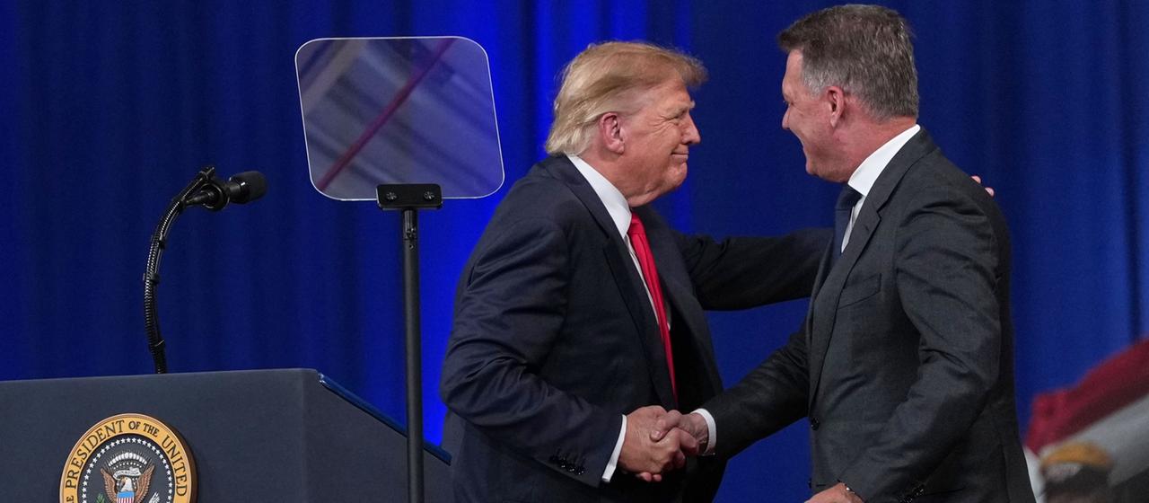 Trump und Audi-Chef Döllner in Georgia