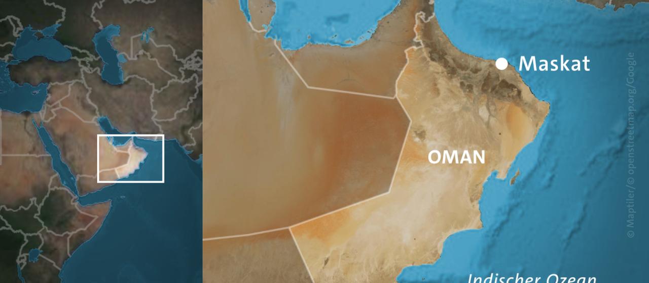 Karte: Maskat, Oman