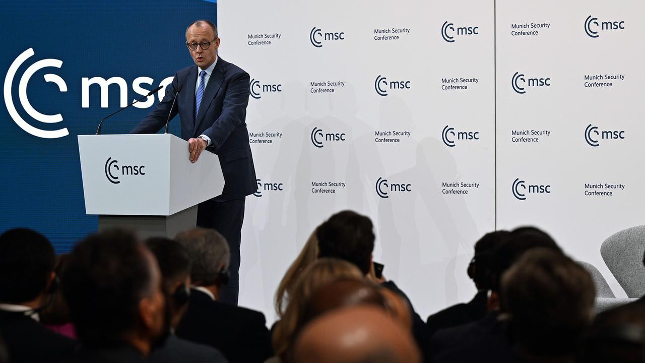 Münchner Sicherheitskonferenz: Merz geht auf Distanz zu den USA