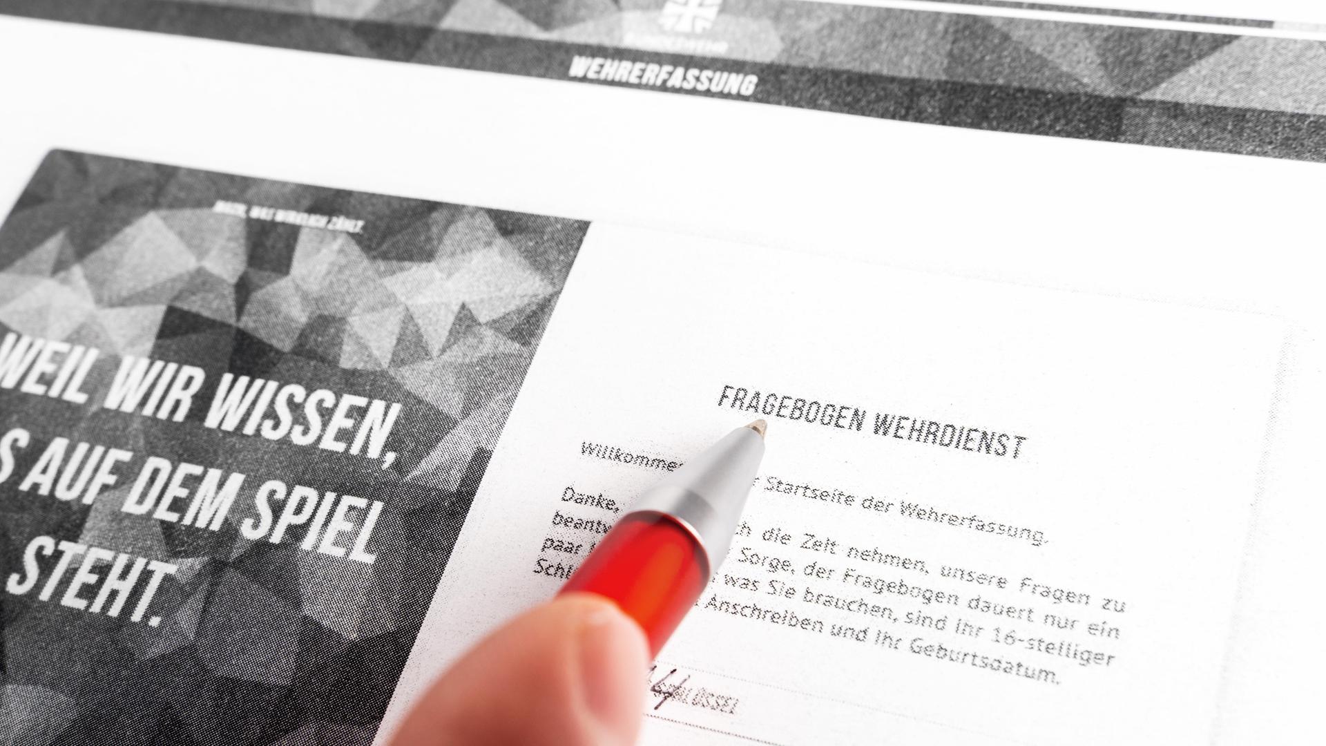 Post von der Bundeswehr: Keine Antwort auf viele Wehrdienst-Fragebögen
