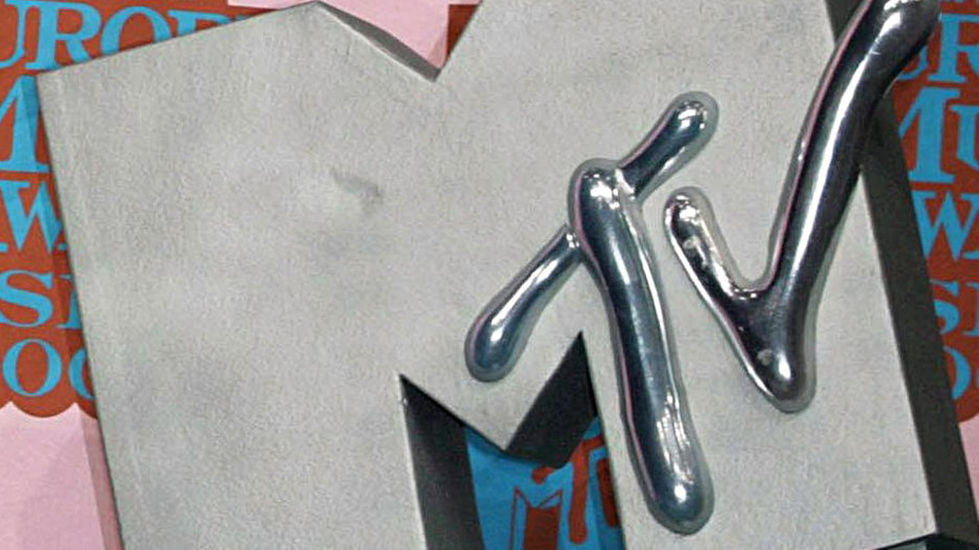 Das MTV-Logo in silbergrau. | dpa