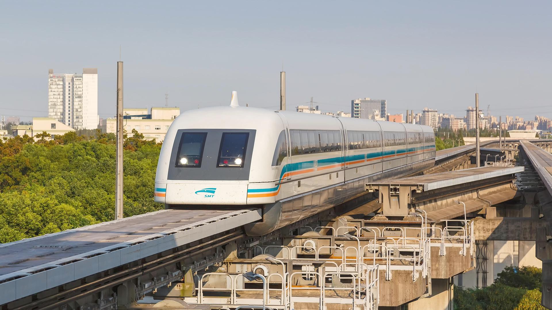 Magnetschwebebahn in Shanghai (Aufnahme vom September 2019) | picture alliance / CHROMORANGE