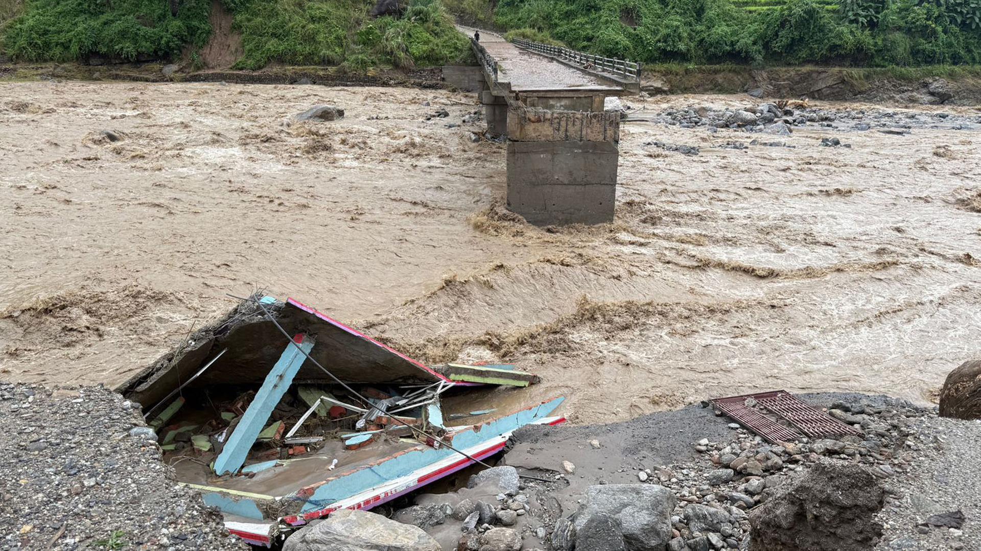 Überschwemmung in Nepal | dpa