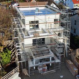 Neubau eines Wohnhauses.
