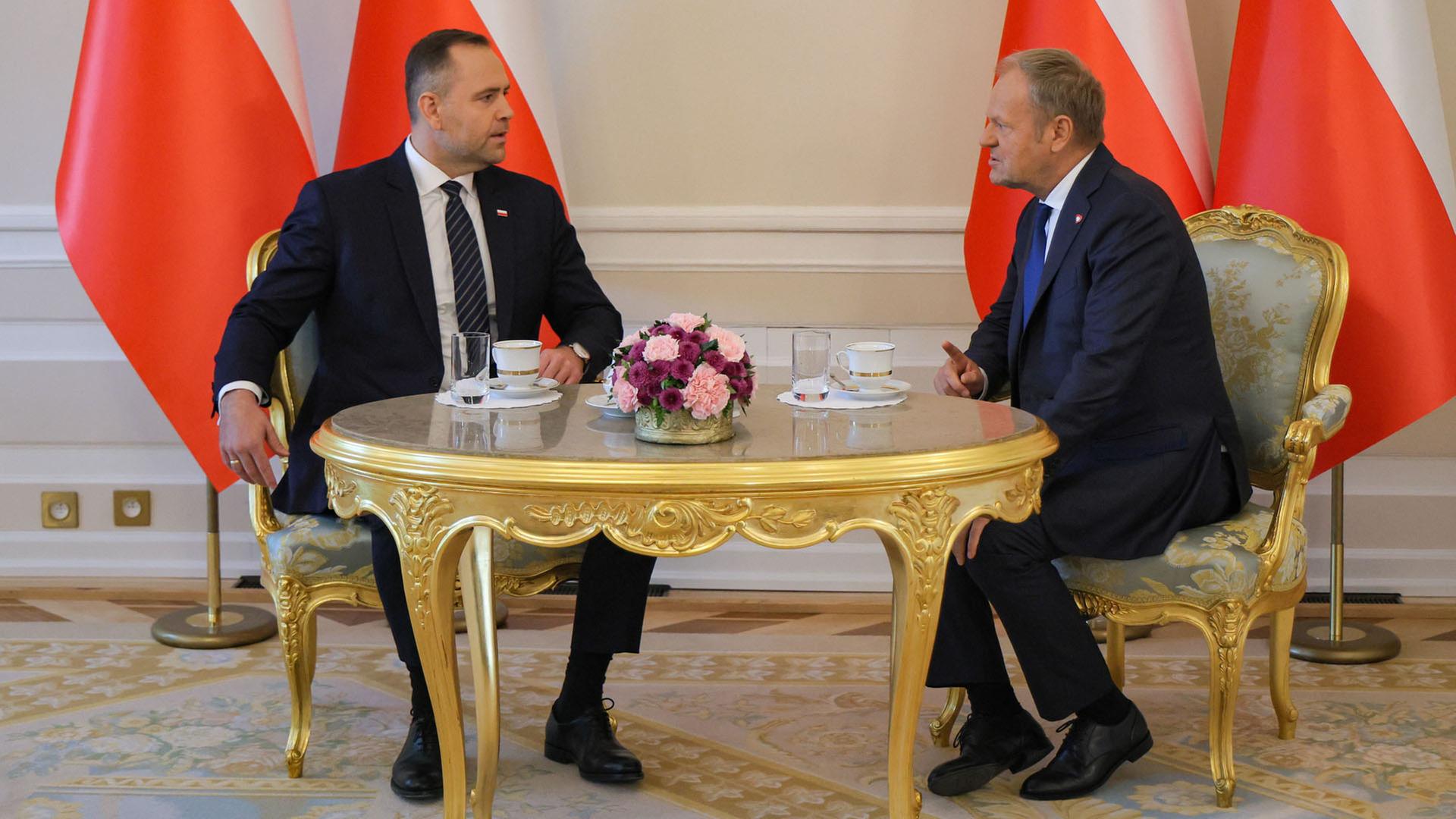 Karol Nawrocki und Donald Tusk  | EPA