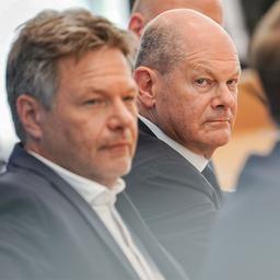 Christian Lindner, Robert Habeck und Olaf Scholz.
