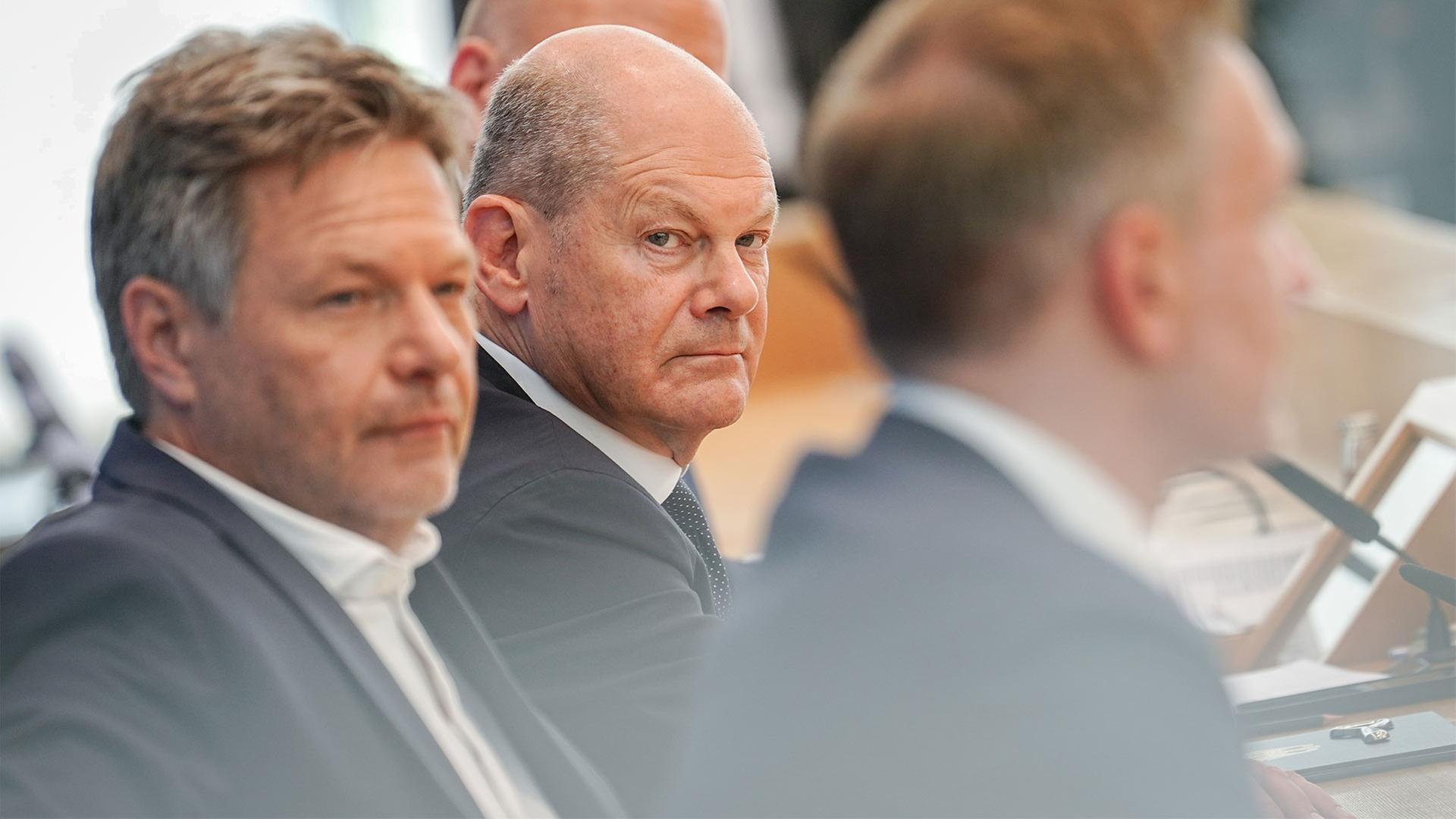 Christian Lindner, Robert Habeck und Olaf Scholz. | picture alliance/dpa