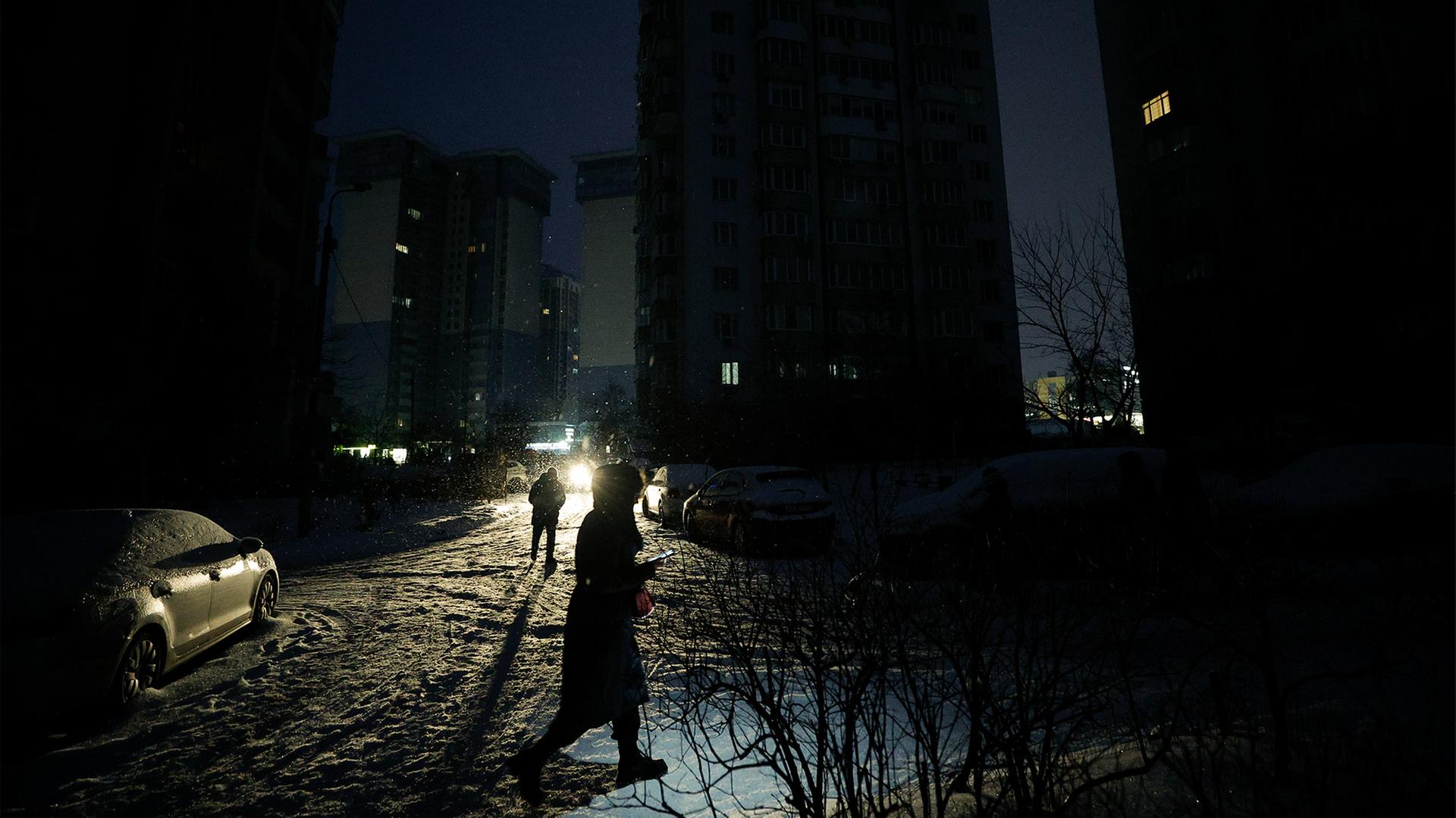 Strom, Heizung und Wasser in Kiew abgeschaltet Strom, Heizung und Wasser in Kiew abgeschaltet