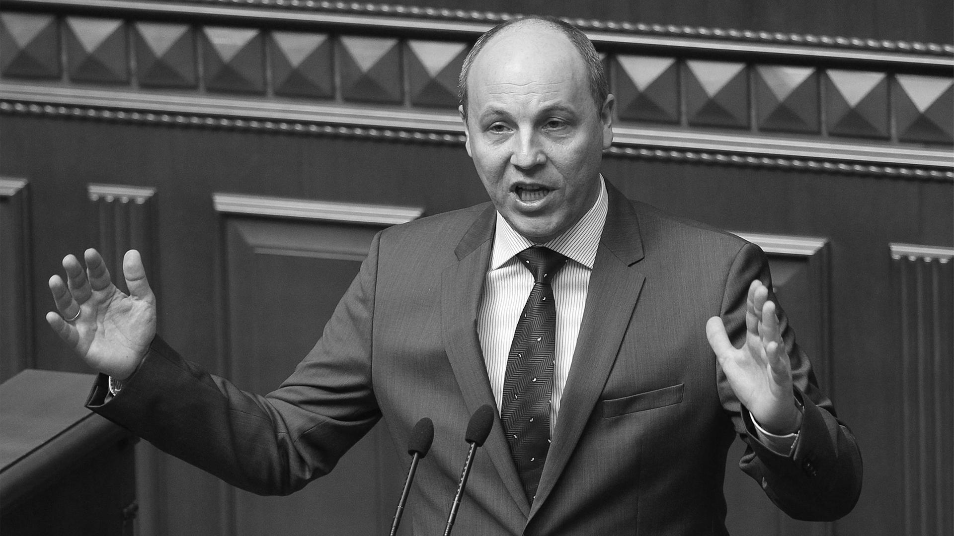 Andrij Parubij (Archivbild vom 13.04.2016) | dpa