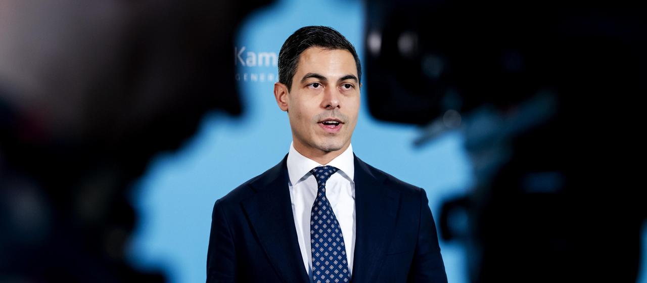 Rob Jetten bei einer Pressekonferenz