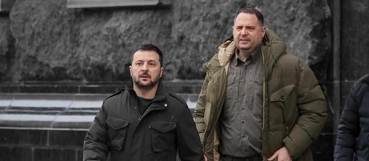 Wolodymyr Selenskyj und Andrej Jermak (Archivbild)