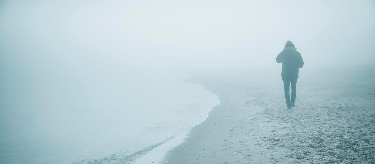 Spaziergänger an der Ostsee