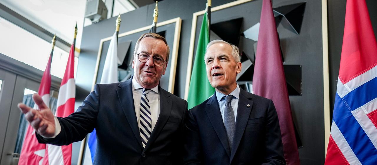 Boris Pistorius und Mark Carney
