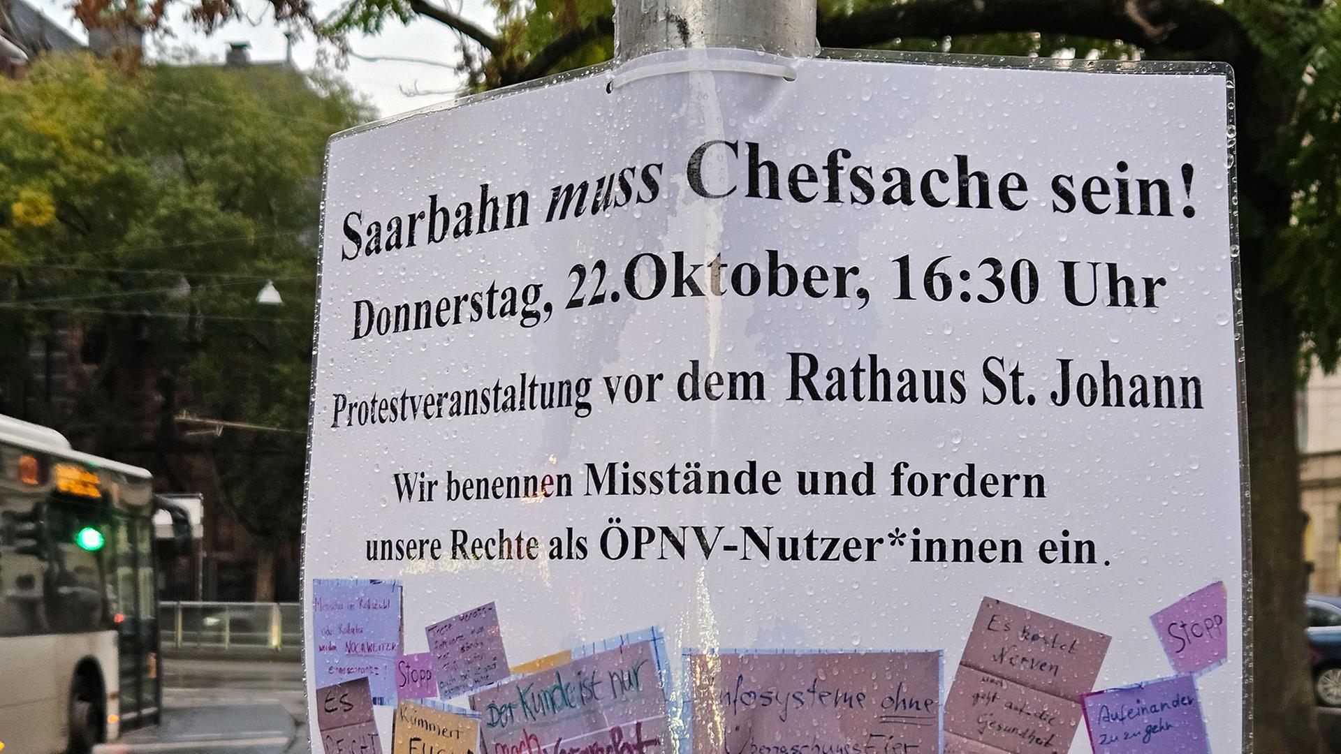 Protest für besseren ÖPNV in Saarbrücken