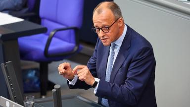 CDU-Chef Friedrich Merz spricht Anfang Juli 2023 im Bundestag.