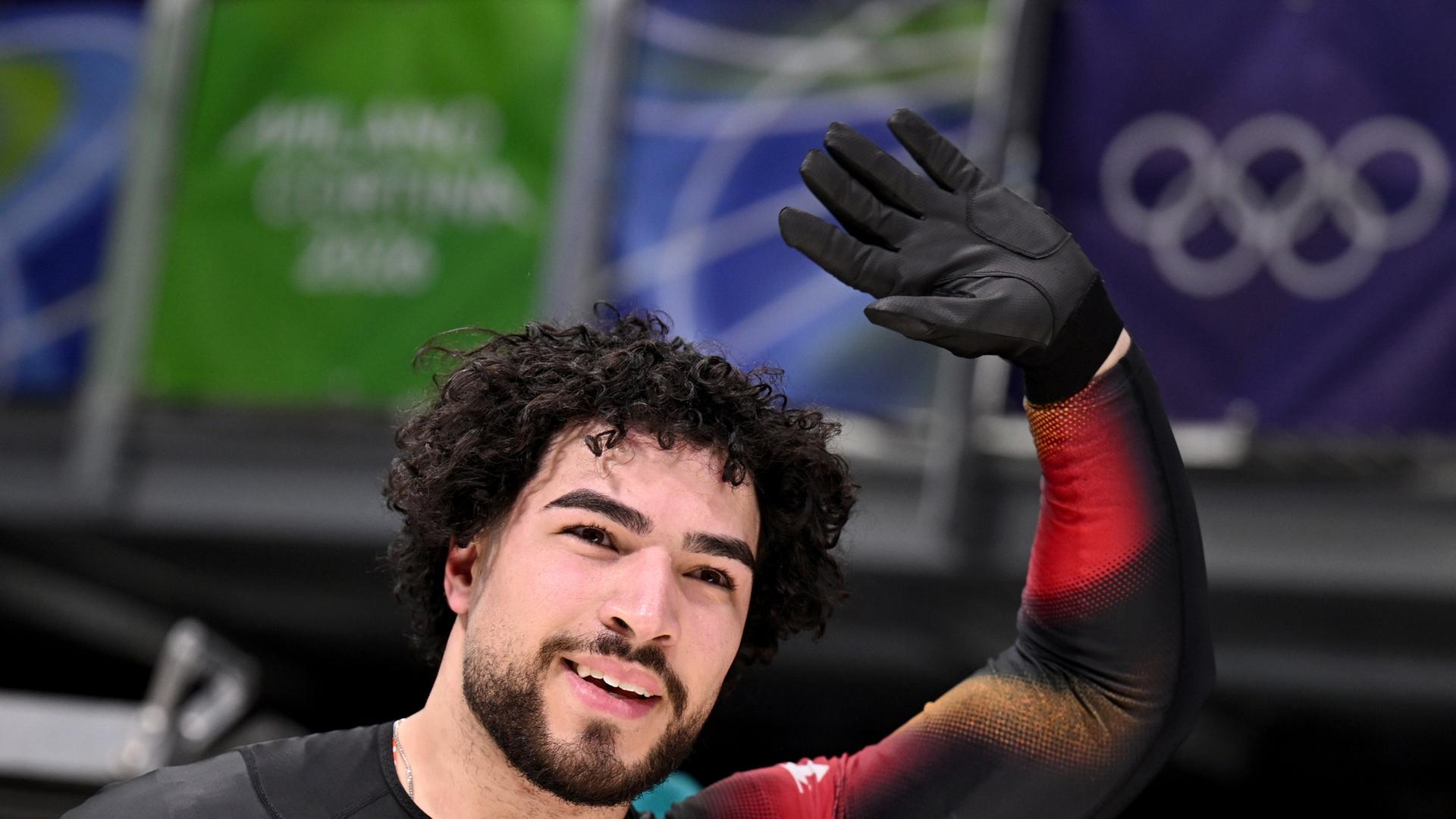 Image related to Hessen: Gießener Bobpilot Adam Ammour holt Bronze bei den Olympischen Spielen