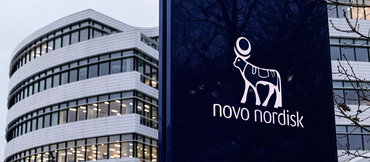 Blick auf die Zentrale von Novo Nordisk in Bagsvaerd, Dänemark.