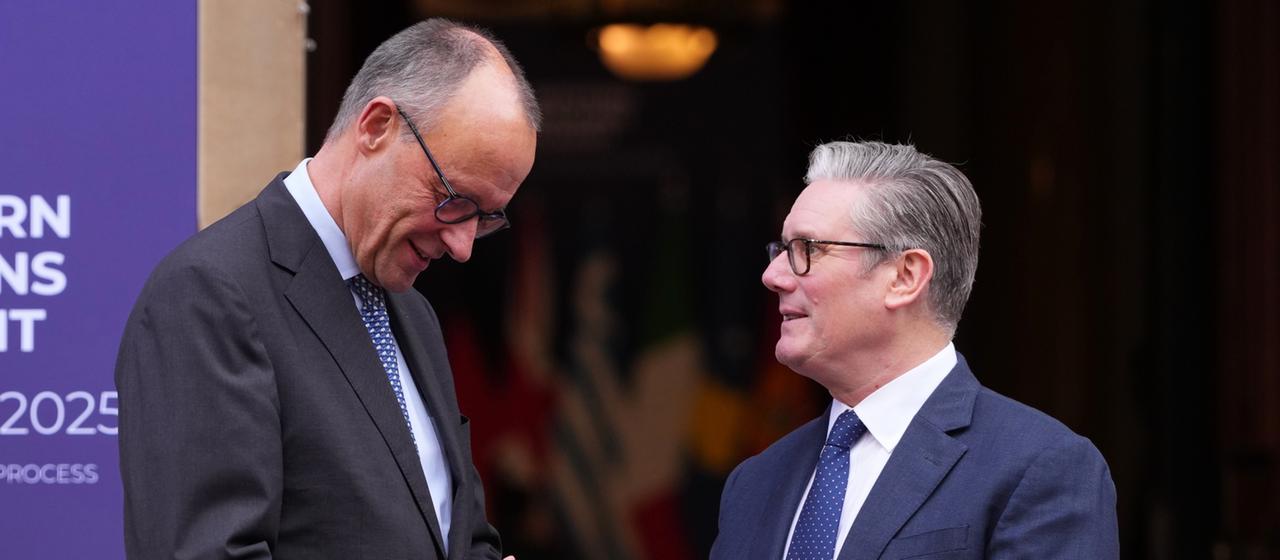 Friedrich Merz und Keir Starmer