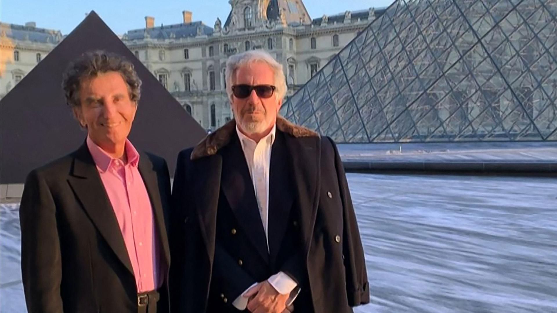 Jack Lang (l) und Jeffrey Epstein | AFP