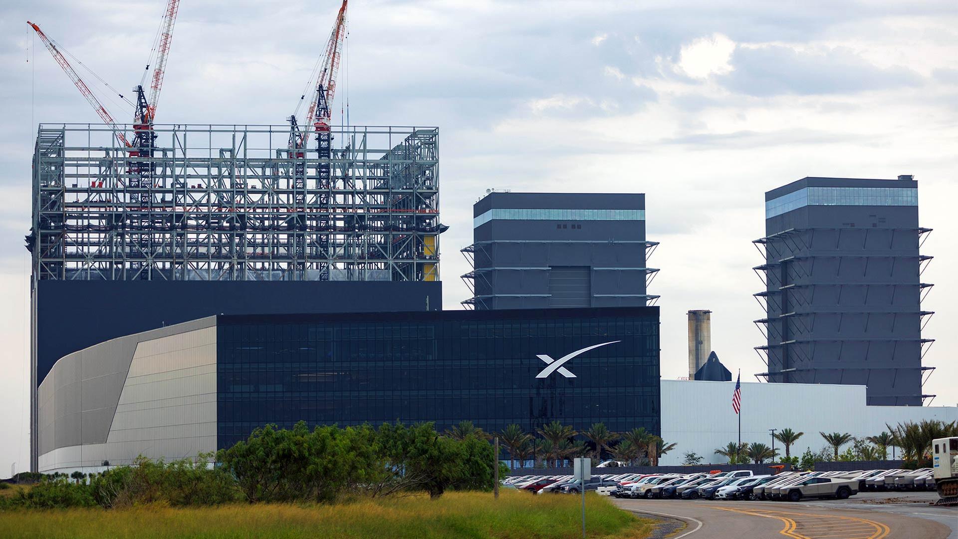 SpaceX-Produktionsst�tte in Texas, USA | picture alliance / Sipa USA