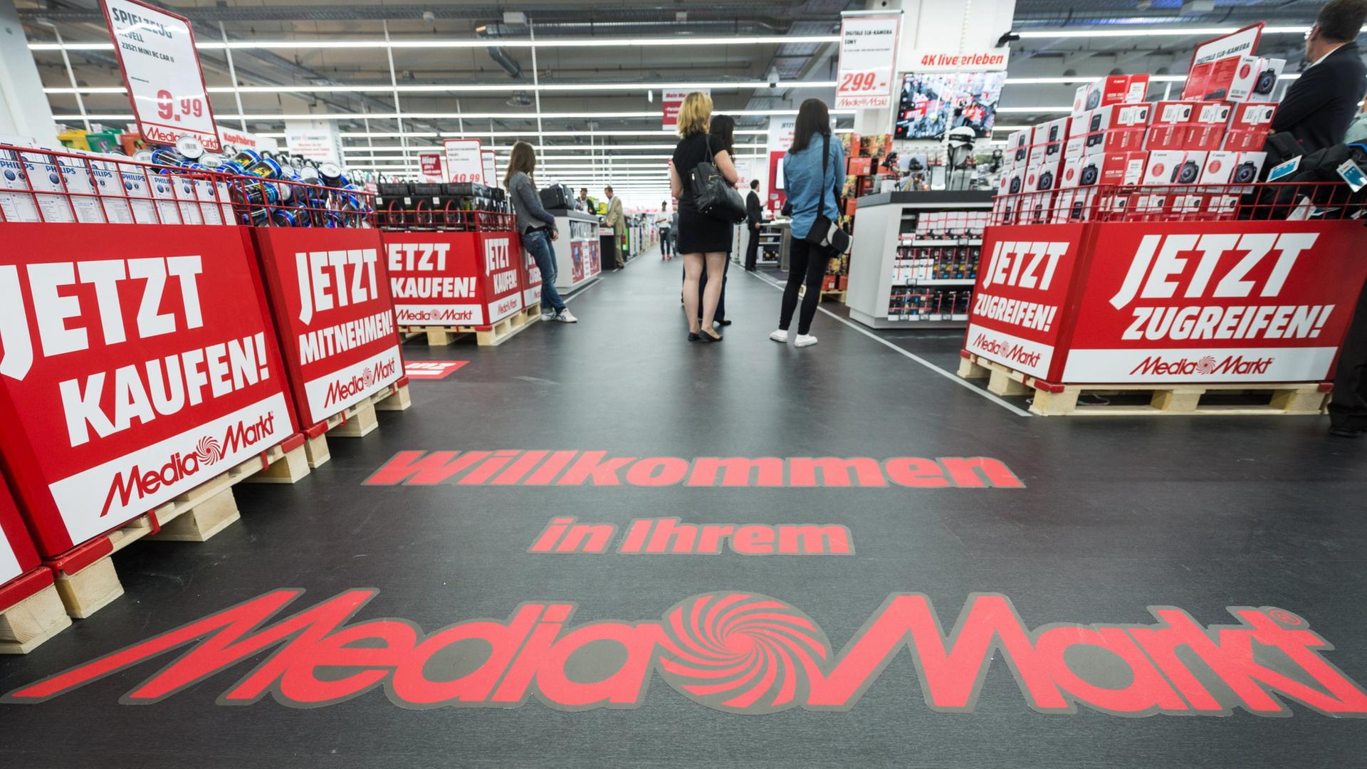 Eine Filiale von Media Markt in Ingolstadt. | dpa