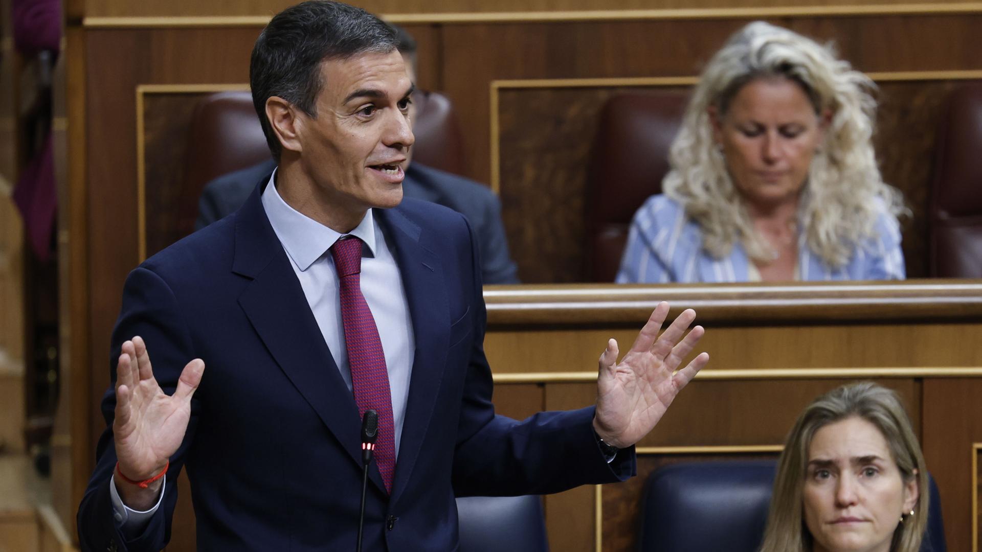 Spaniens Regierungschef Sanchez im Parlament | EPA