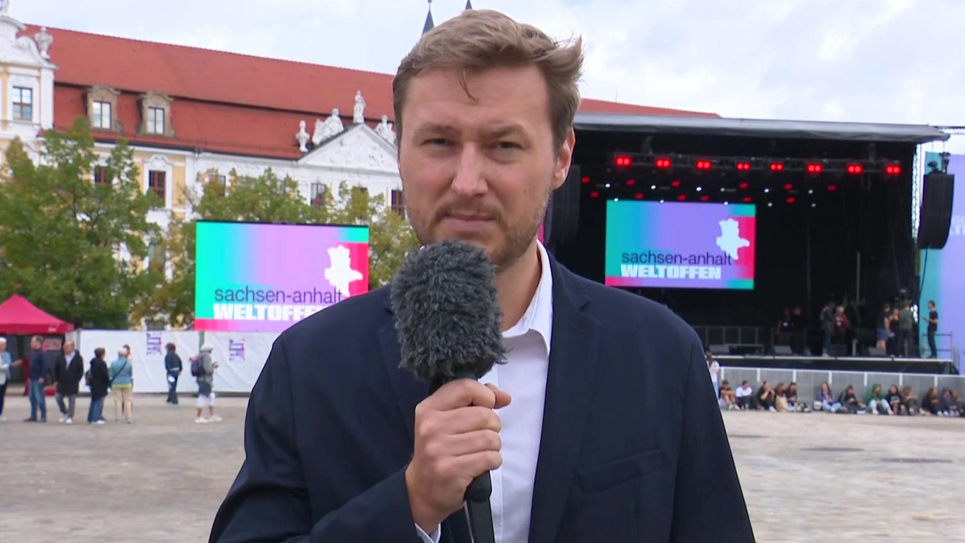 "8.000 Teilnehmer erwartet", Niels Bula, MDR, zum Demokratiefestival in Magdeburg