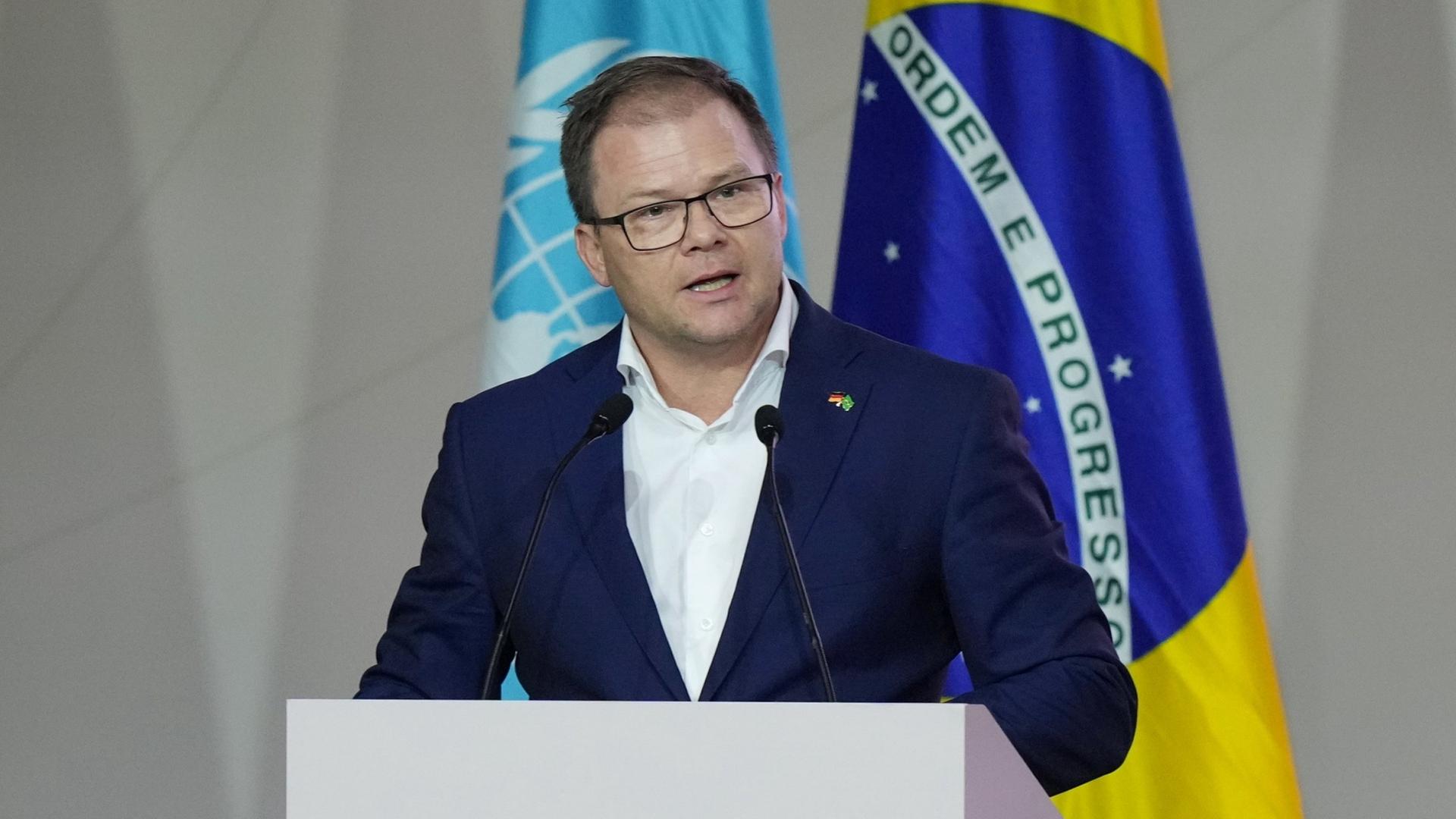 Carsten Schneider im brasilianischen Belem. | AP