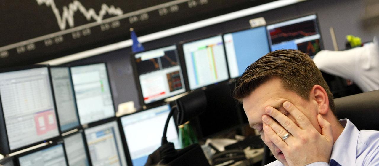 Händler an der Frankfurter Börse