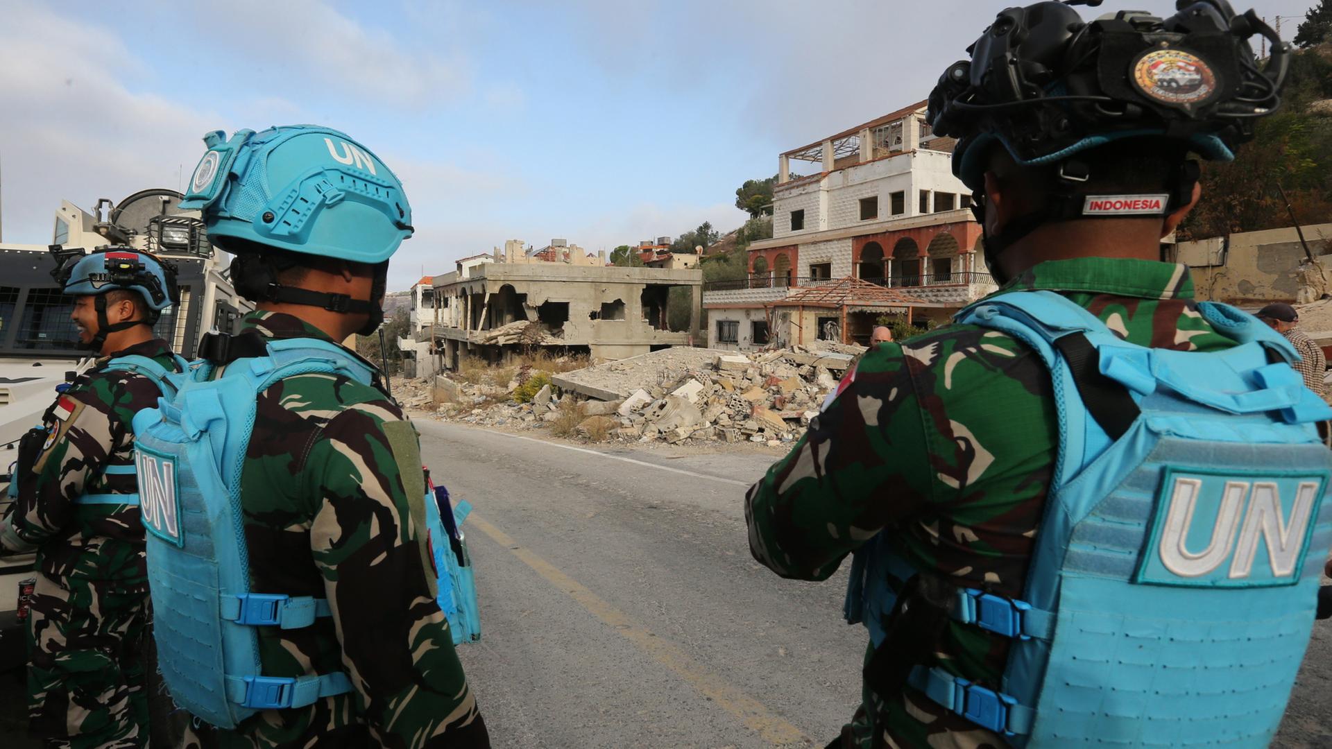 UN-Blauhelme im Libanon werfen Israels Armee Beschuss vor UN-Blauhelme im Libanon werfen Israels Armee Beschuss vor