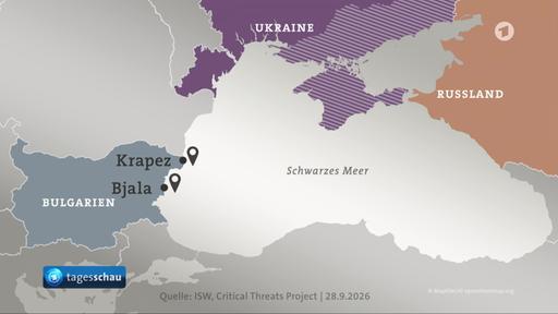Erneut zwei Handelsschiffe vor der Küste von Bulgarien im Schwarzen Meer von Drohnen getroffen