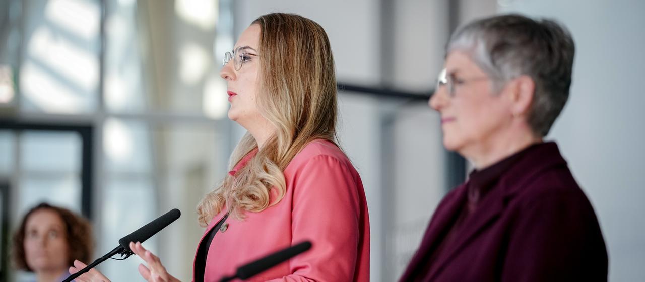 Katharina Dröge und Britta Haßelmann