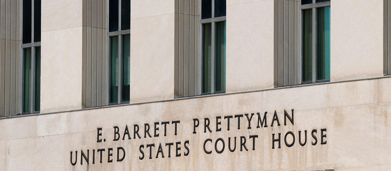 Das Gericht in Washington, in dem der mutmaßliche Schütze des Correspondent's Dinner, angehört wurde.