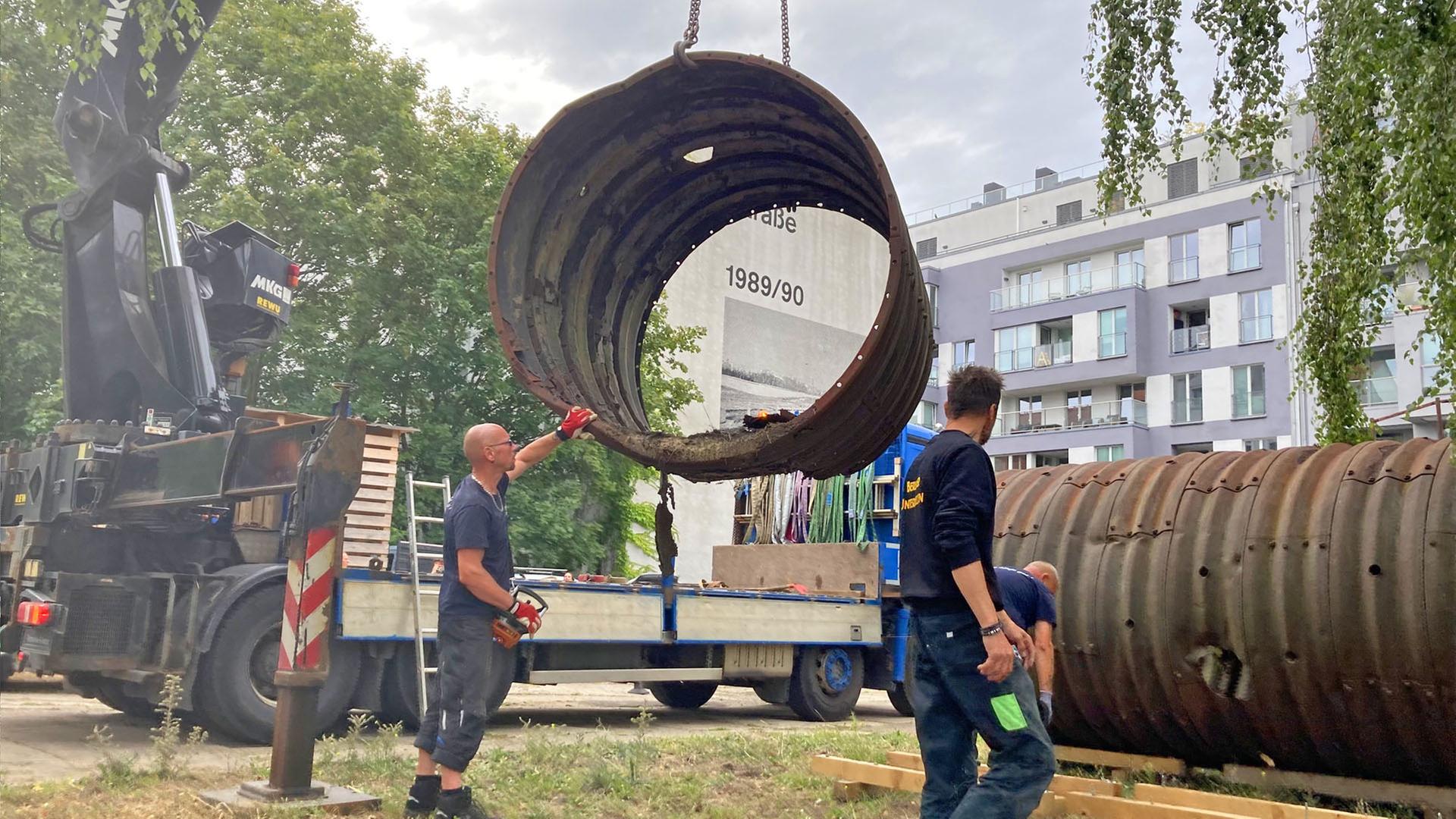 Aus dem Kalten Krieg: Teile eines Spionagetunnels zurück in Berlin