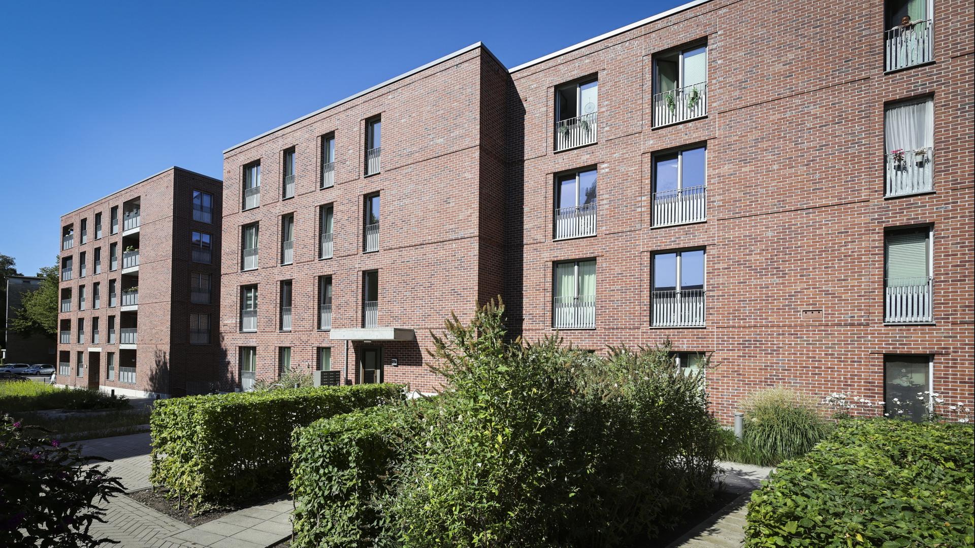 Neubau eines Mehrfamilienhauses in Hamburg | dpa