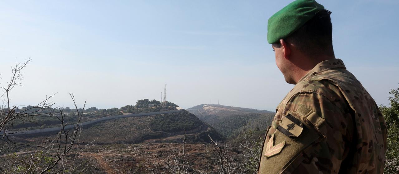 Ein libanesischer Soldat