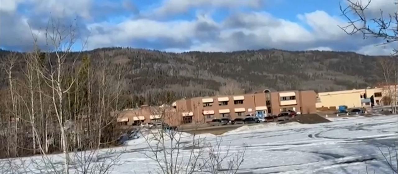 Das Gebäude der Schule im kanadischen Tumbler Ridge