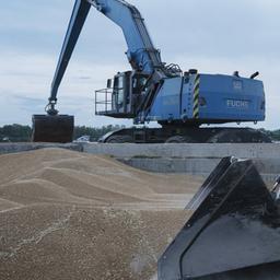 Getreideberge in der Ukraine