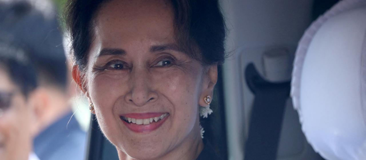 Aung San Suu Kyi (Archivbild: 18.07.2019)