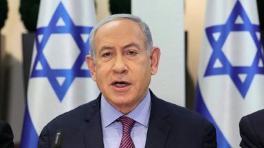 Benjamin Netanyahu in Tel Aviv.