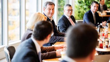 Markus Söder bei einer Sitzung des Kabinetts in der bayerischen Staatskanzlei in München.