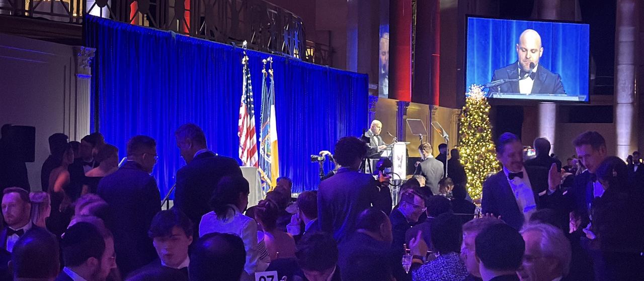 Markus Frohnmaier, stellvertretender Fraktionsvorsitzender, bei der Gala des New York Young Republican Club.